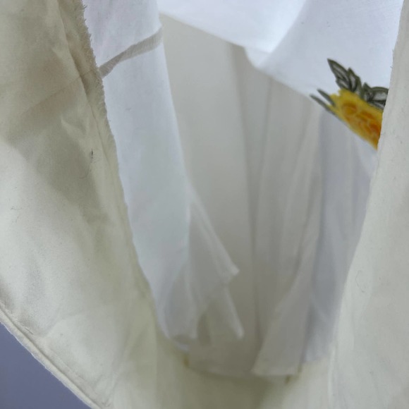 Miami Boutique Mini Dress Cold Shoulder Yellow Embroidered Floral NWT Small - Picture 8 of 12